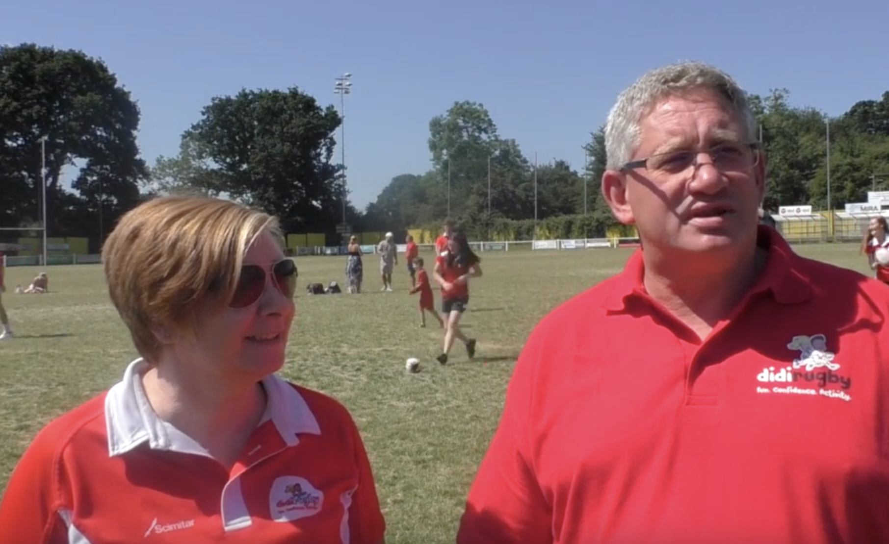 didi rugby Reading franchise owners Donna Clark and Craig Hunter coach at Aldermaston RFC