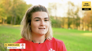 didi rugby franchise owner Robyn Lock wearing her Wales jersey