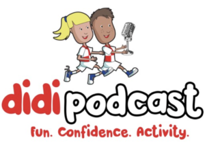 didi podcast logo featuring mascots dougie and daisy