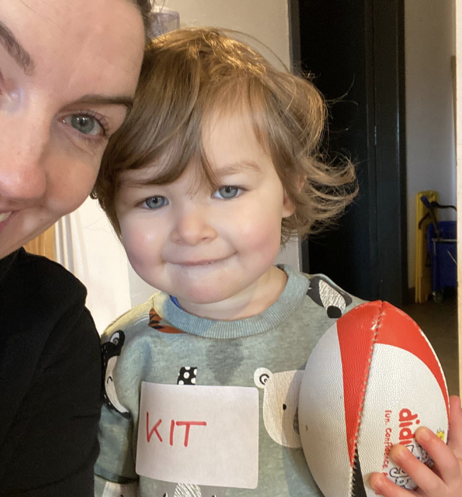 Kit Chadwick goes to didi rugby at Clitheroe RFC